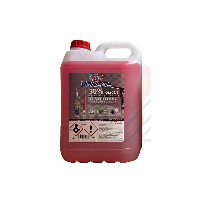 COREVAL PQ50R5L - Anticongelante G12 50% rosa 5 L.