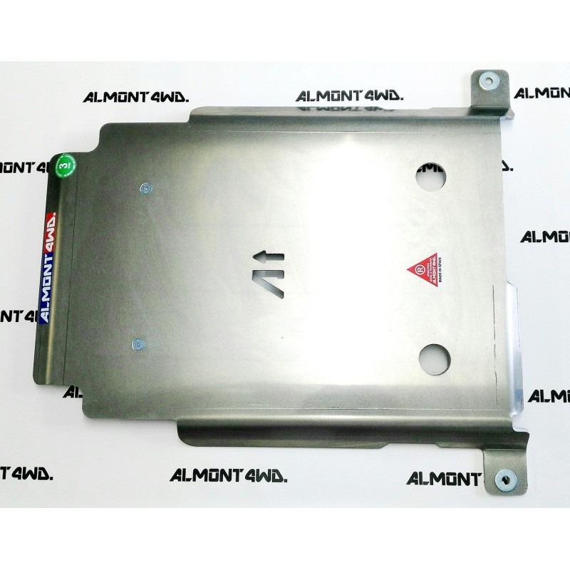 PDLR110B8-03 PROTECTOR CAJA Y TRANSFER 8mm ALMONT4WD LAND ROVER DEFENDER 130 PUMA TD4 ALMONT4WD - 1