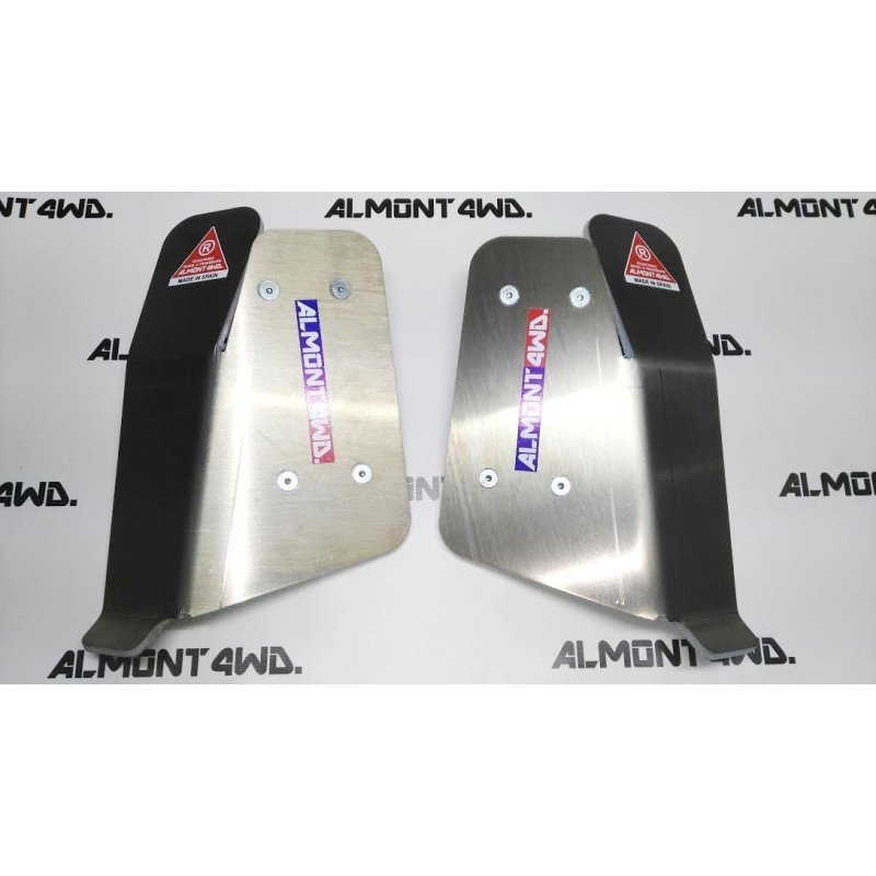 PDTS18-1 PROTECTORES AMORTIGUADORES TRASEROS DURALUMINIO 8mm ALMONT4WD TOYOTA LAND CRUISER 80 ALMONT4WD - 1